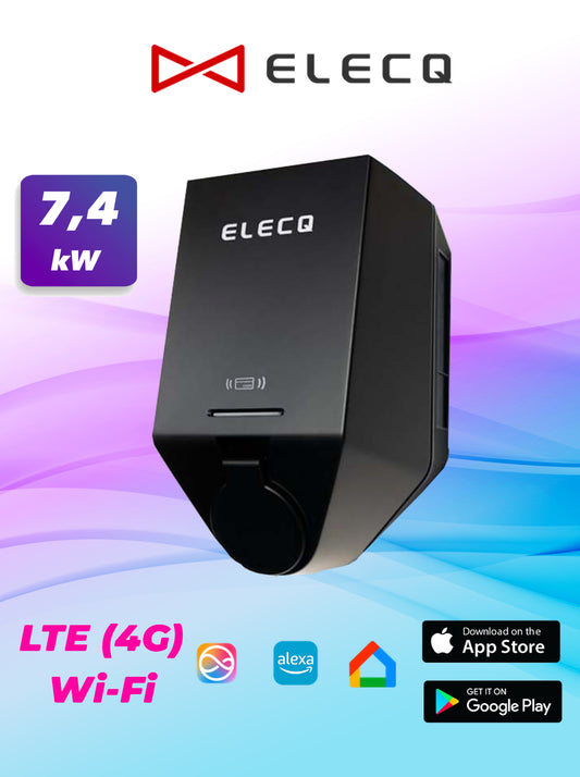 ELECQ Home AC 7,4kW - LTE - WiFi - jednofazowe