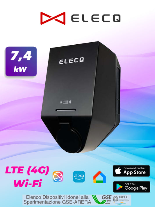 ELECQ Home AC 7,4kW - LTE - WiFi - jednofazowe
